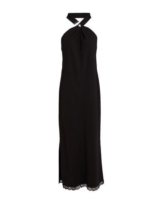Moschino Black Midi Dress Polyester, Elastane