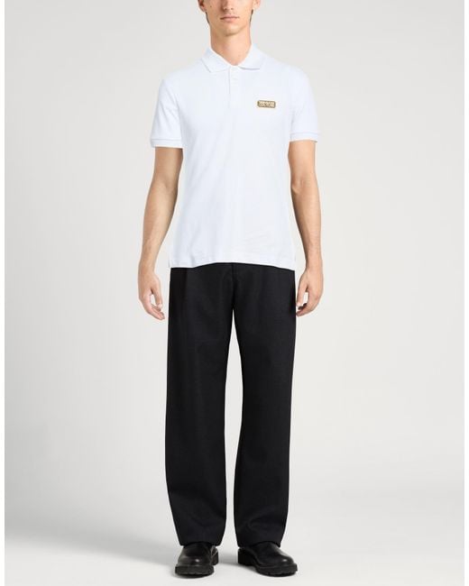 Versace Jeans Couture White Polo Shirts for men