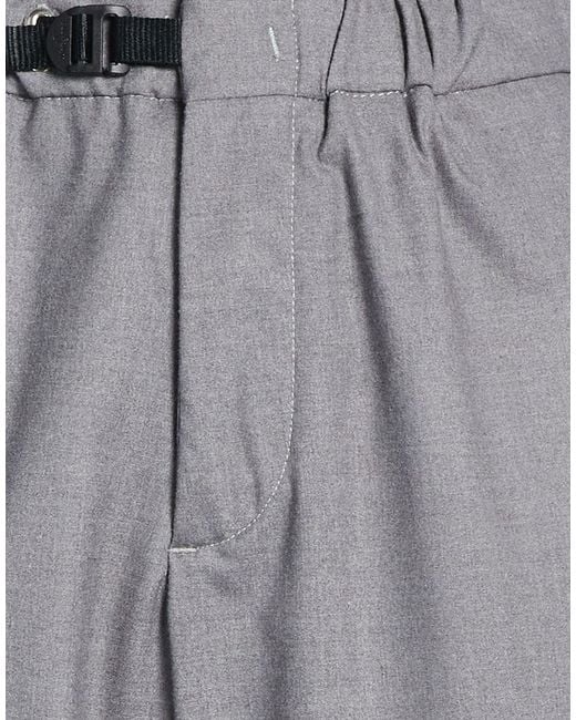 White Sand Gray Pants Polyester, Viscose, Elastane