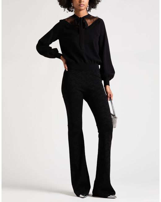 Versace Black Leggings Viscose, Polyamide, Elastane