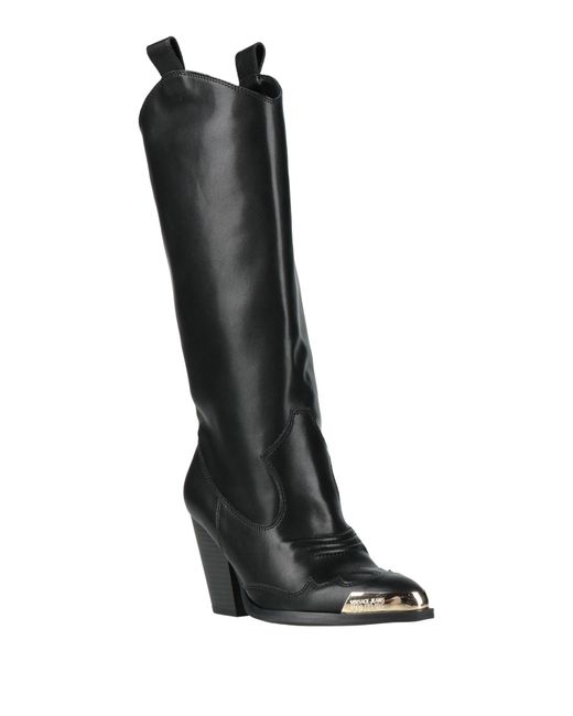 Versace Jeans Couture Black Boot Leather