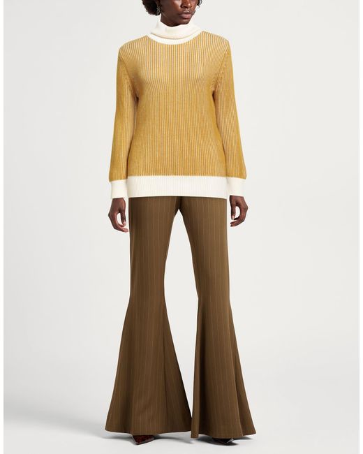 Beatrice B. Yellow Turtleneck Wool
