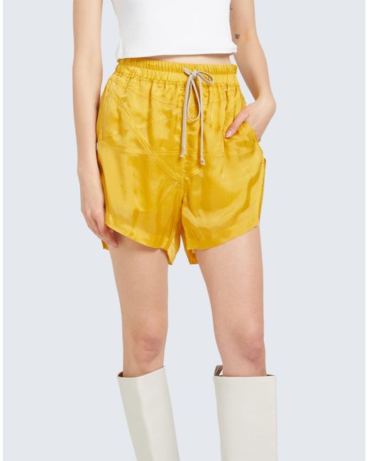 Shorts et bermudas Rick Owens en coloris Yellow