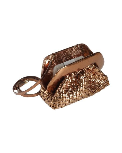 THEMOIRÈ Brown Handbag Textile Fibers