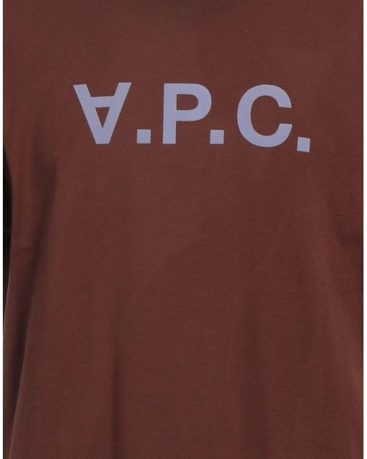 A.P.C. Brown T-shirt for men