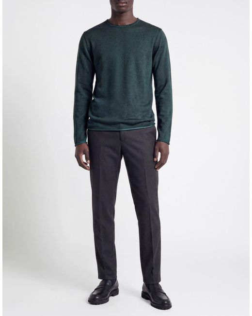 Daniele Fiesoli Green Sweater Merino Wool for men