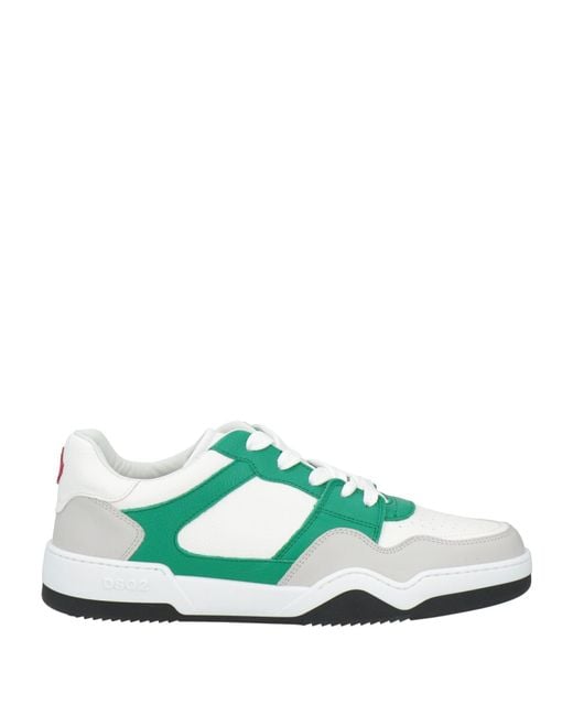 DSquared² Green Sneakers Calfskin for men