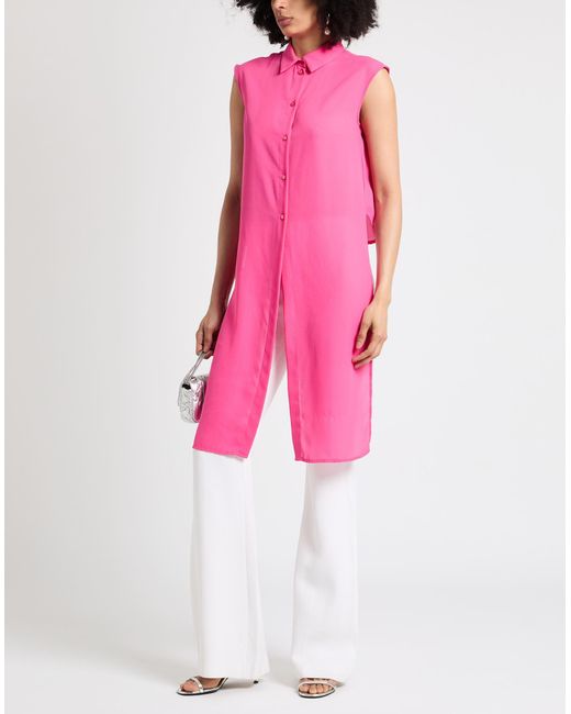 Manila Grace Pink Fuchsia Shirt Polyester