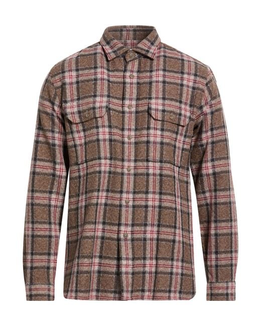 Xacus Brown Light Shirt Cotton for men