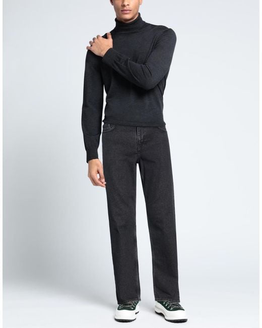 Karl Lagerfeld Blue Charcoal Jeans Cotton for men