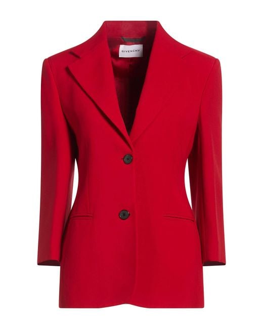 Givenchy Red Blazer Viscose