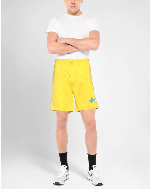 DSquared² Yellow Shorts & Bermuda Shorts for men