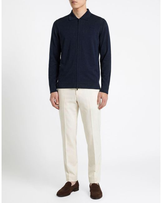 FILIPPO DE LAURENTIIS Blue Midnight Cardigan Cotton for men
