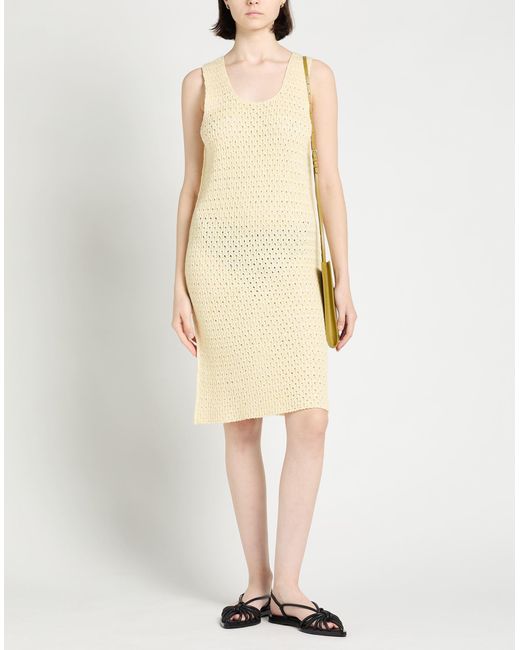 Jil Sander Natural Mini Dress