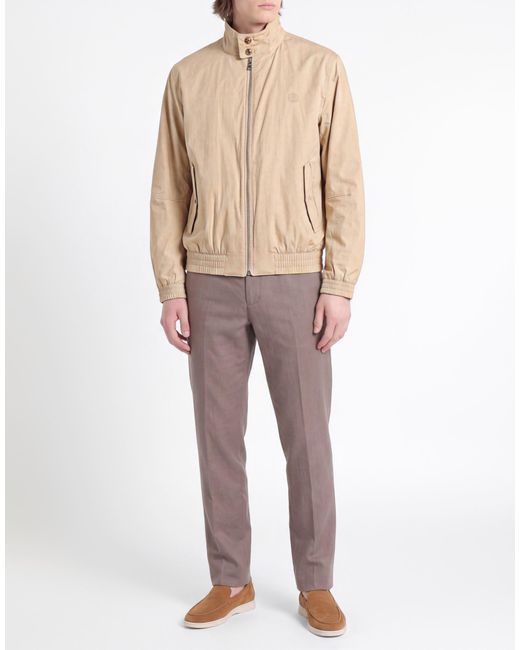 Boss Natural Sand Jacket Cotton, Polyamide, Elastane for men
