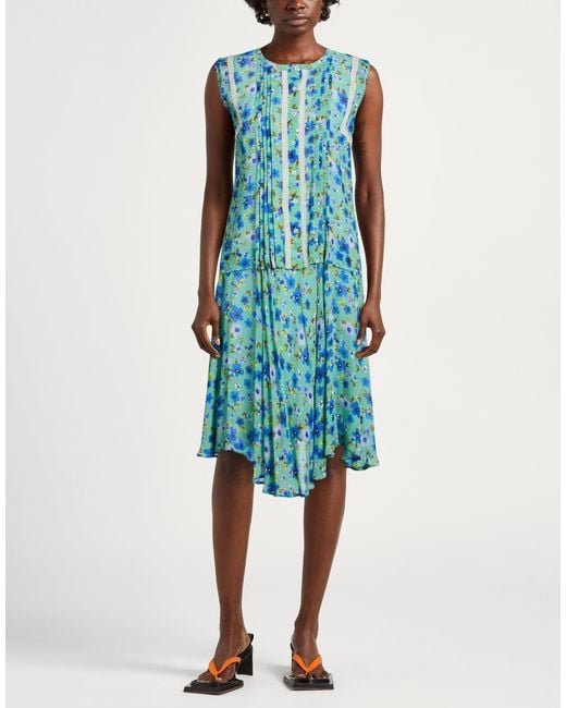 High Blue Midi Dress