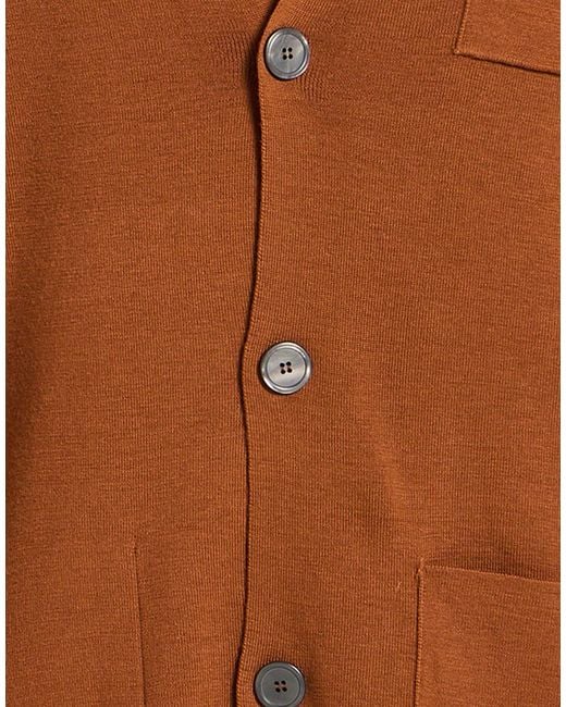 Alpha Studio Brown Cardigans for men