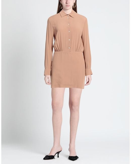 Semicouture Natural Mini Dress