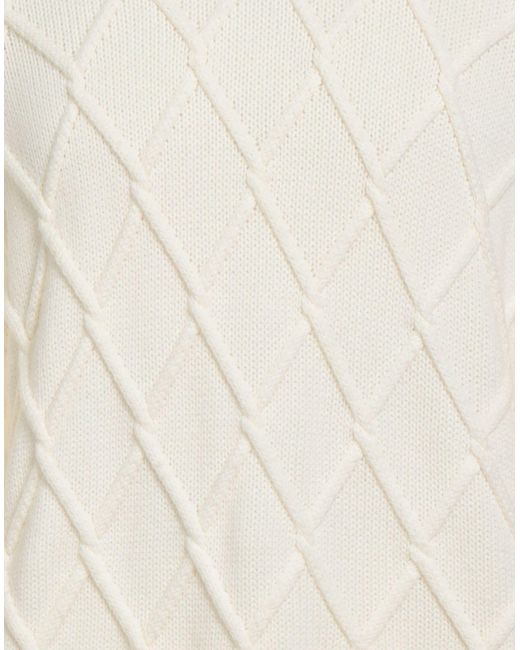 Drumohr White Turtleneck Merino Wool for men