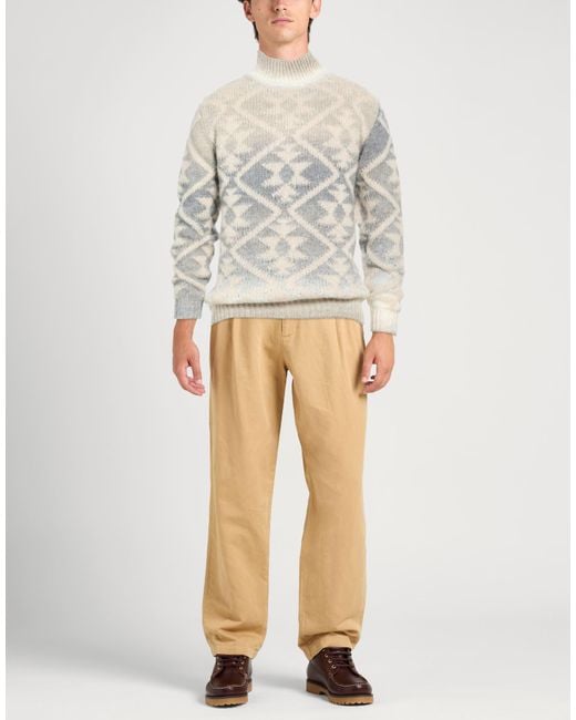 Dondup White Turtleneck Acrylic, Wool, Alpaca Wool for men