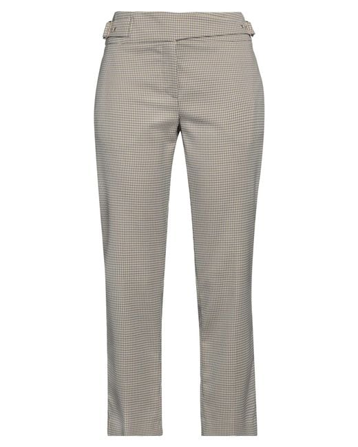 L'Autre Chose Gray Pants Polyester, Wool, Elastane