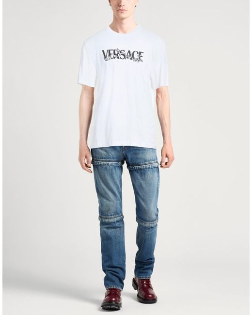 Versace White T-Shirt Cotton for men