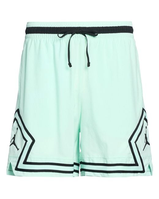Nike Green Shorts & Bermuda Shorts Polyester, Elastane for men