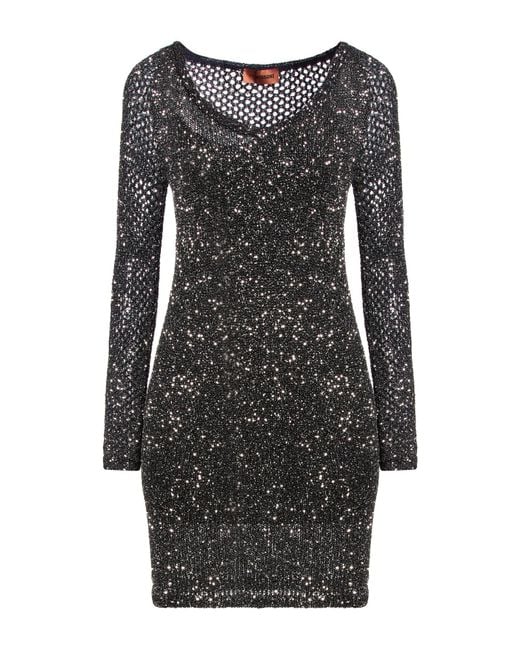 Missoni Black Mini Dress Polyamide, Polyester