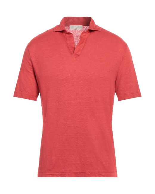 Polo di FILIPPO DE LAURENTIIS in Red da Uomo