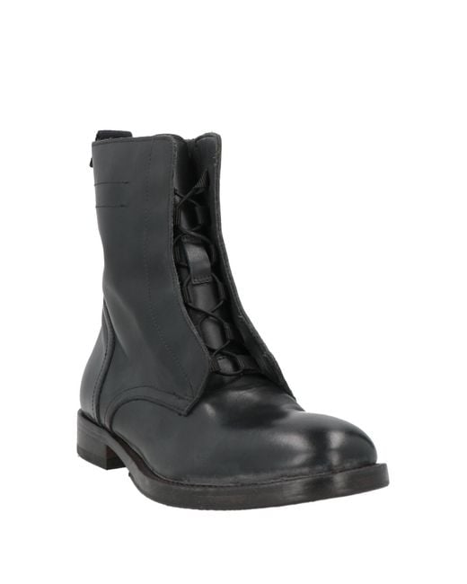 Moma Black Ankle Boots Leather
