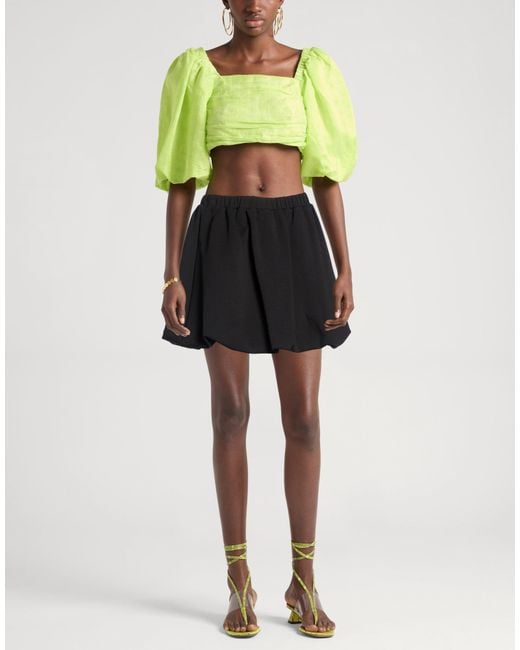 Haveone Black Mini Skirts