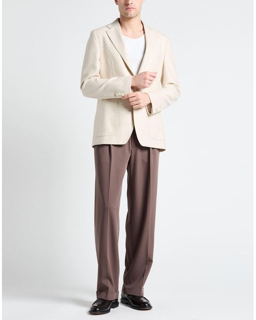 Lardini Natural Blazer Wool for men