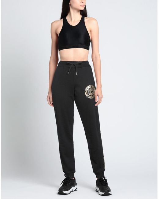 Just Cavalli Black Pants Cotton, Elastane