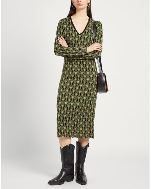 Maliparmi Green Midi Dress