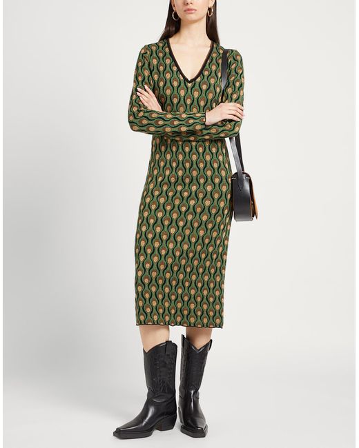 Maliparmi Green Midi-Kleid