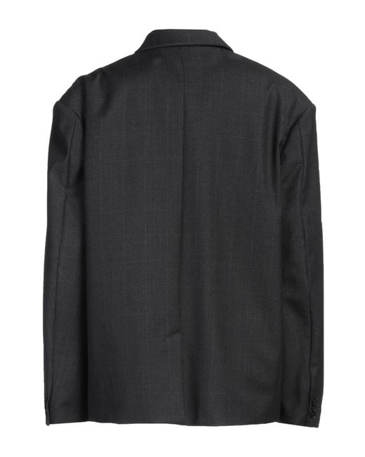 Isabel Marant Black Charcoal Blazer Wool, Viscose