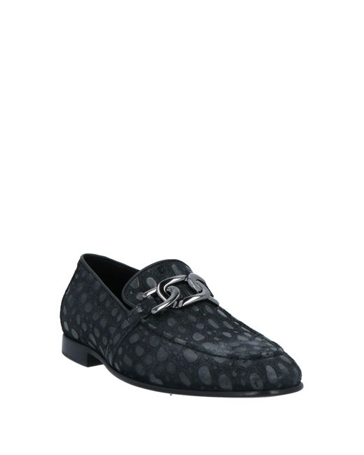 Giovanni Conti Black Loafers Leather for men