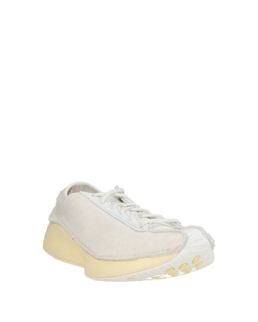 Nike White Ivory Sneakers Synthetic Fibers, Textile Fibers