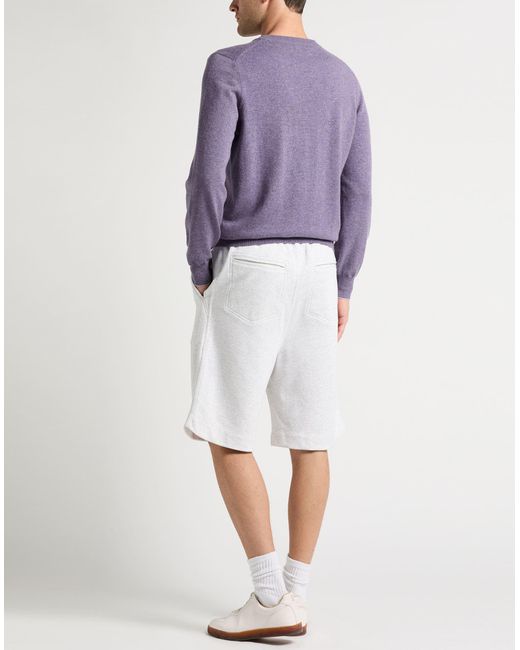 Brunello Cucinelli Gray Light Shorts & Bermuda Shorts Cotton, Polyamide for men
