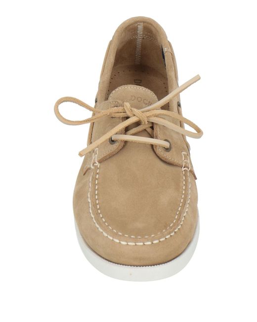 Docksteps White Sand Loafers Leather for men