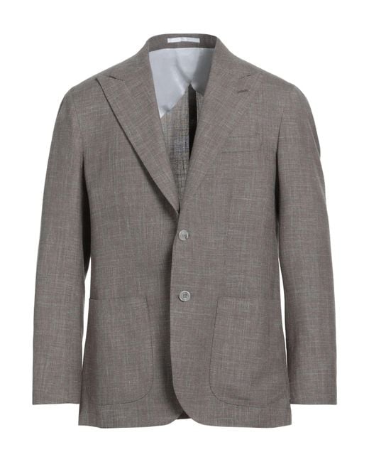Blazer Barba Napoli pour homme en coloris Gray