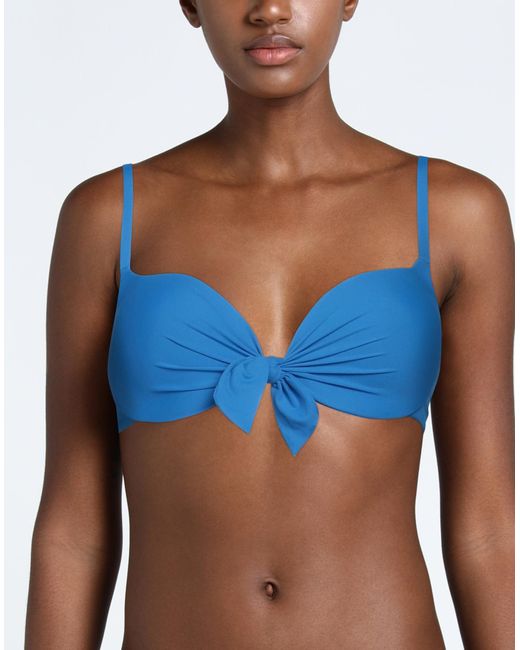 Top de bikini Fisico de color Blue