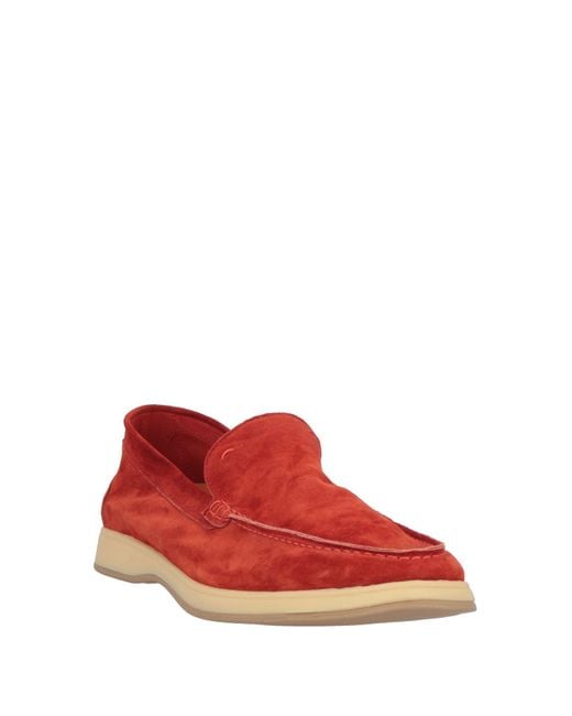 Andrea Ventura Firenze Red Aquariva Loafers Leather for men