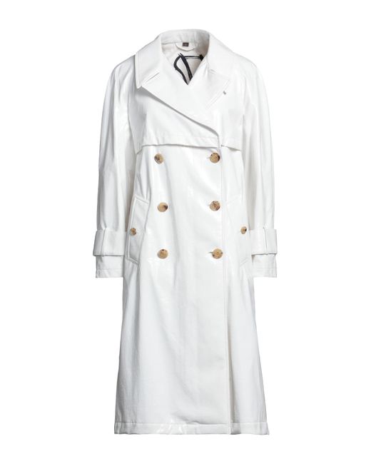 Sealup White Overcoat & Trench Coat