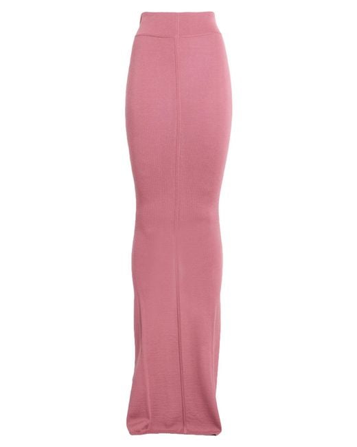Rick Owens Pink Maxi Skirts