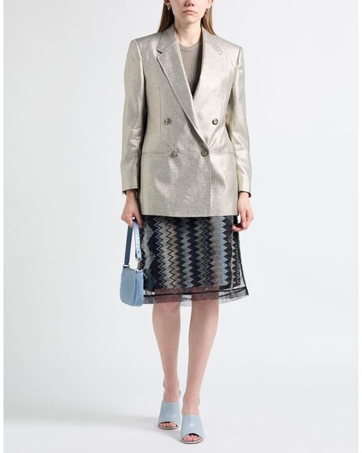 Lardini Gray Blazer Polyester, Viscose, Polyamide