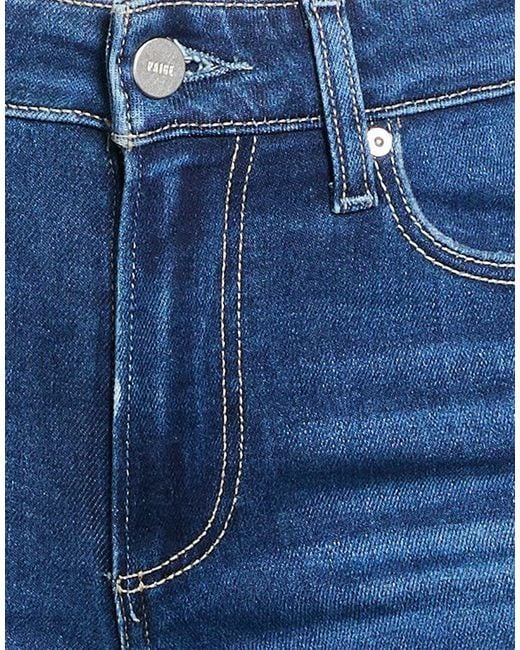 PAIGE Blue Jeans Cotton, Polyester, Elastane