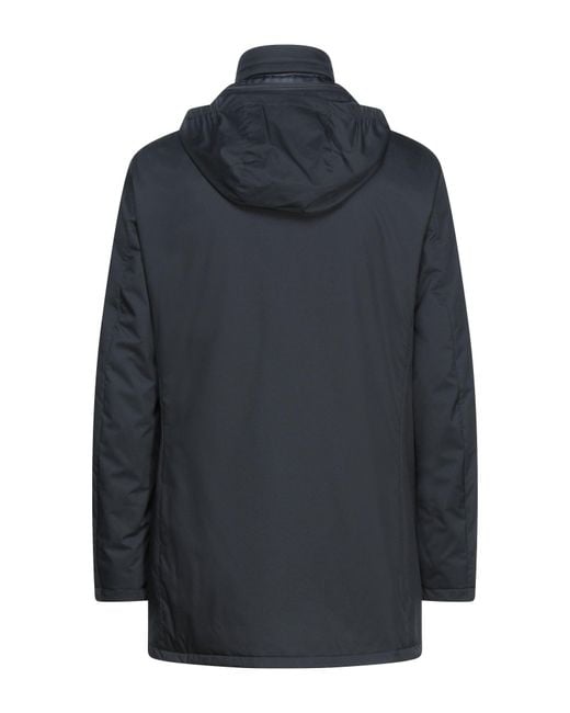 Moorer Blue Midnight Coat Polyester, Polyurethane for men