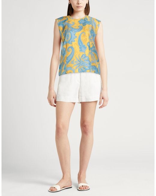 Etro Blue Top Silk