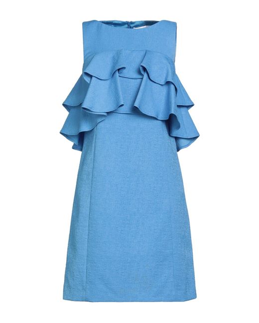 Maria Grazia Severi Blue Mini Dress